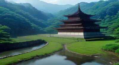 城市街道上行人佩戴口罩行走，背景是雾霾天气下模糊的高楼轮廓，画面灰黄色调传递空气质量预警氛围